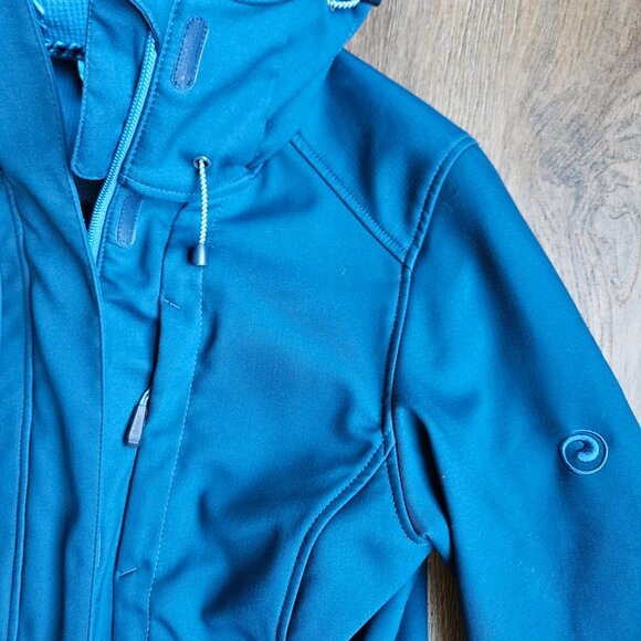 Sherpa Outdoor Switzerland blue women's fleece lined rain jacket size small - Picture 7 of 12
